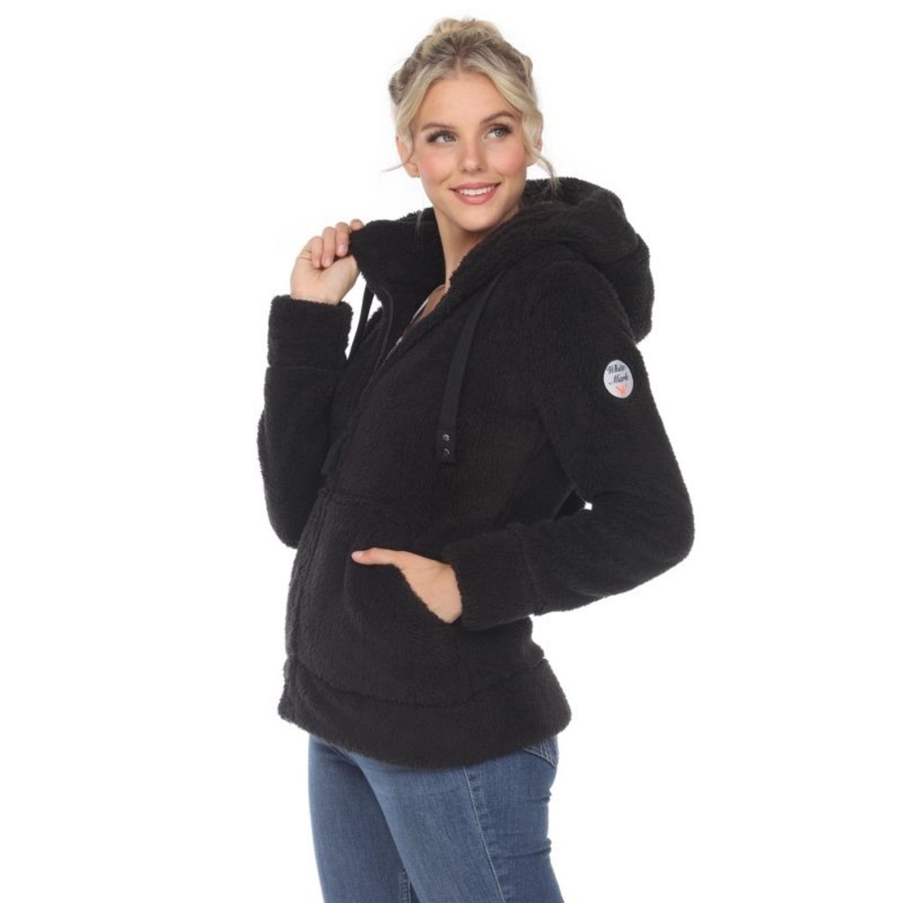 NWOT White Mark Women's Hooded Sherpa Jacket